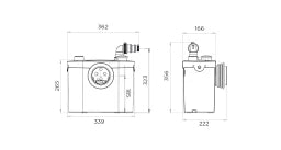 SFA Sanibroy Fäkalienhebeanlage SANIBROY PRO UP – 0014UP