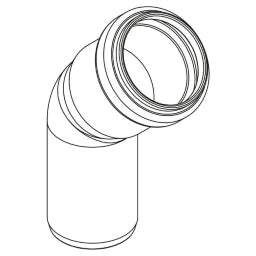 REHAU RAUPIANO PLUS Bogen DN 32, 45 Grad – 11326041001