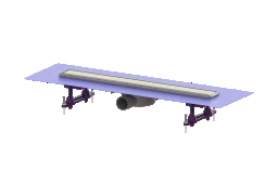 KESSEL KESSEL-Duschrinne Linearis Compact L: 650 mm, DN 50, WaD, V2A Abdeck., K 3 – 45600.62M