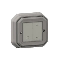LEGRAND PlexoNew with Netatmo Wandsender Rolllad en, IP 55, Farbe: Grau – 069873L