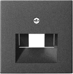GIRA Abdeckung RJ45 Dosen 1 und 2fach System 55 anthrazit – 027028