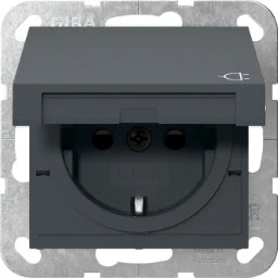 GIRA SCHUKO KD + SH System 55 Anthrazit – 441428