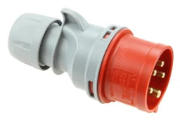 PC ELECTRIC CEE Phasenwender Stecker 32A 5p 6h IP44, schraublose Klemme – 7025-6TT