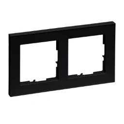LEGRAND SEANO+ 2-fach Rahmen in der Farbausführu ng Schwarz lackiert – 765382