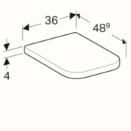 GEBERIT SANITAER Geberit Renova Plan WC-Sitz mit Absenkautomatik, weiß – 572120000