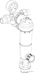 SASSERATH Syr Duo 2314 DFR Rückspülfilter mit Druckminderer, 1" – 2314.25.000