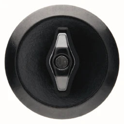 BERKER Serie 1930 Zentralstück für Dreh- schalter/-taster schwarz glänzend – 164701