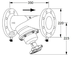 TA TA-STAF* Einregulierventil Nr.52186090 PN16 DN 100 – 52 186-090