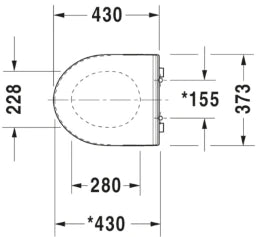 DURAVIT Duravit Durastyle WC Sitz mit Absenkautomatik – 0020790000