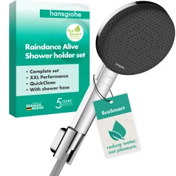 HANSGROHE HG Porterset Raindance Alive Select S 125 3jet EcoSmart m.Schl. 1600mm chrom – 24611000