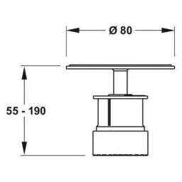 REHAU MEPA Höhenverstellung EasyLift für Duschwannen SF – 18961501193