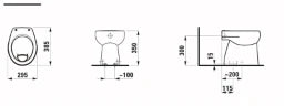 LAUFEN Laufen Florakids Stand-WC Flachspüler 6-Liter, weiß – H8220370000271