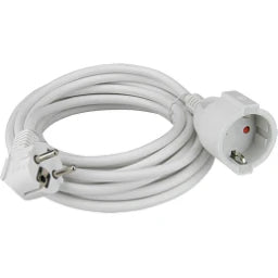 GEBRO Schutzkontakt-Verlängerungskabel 3m H05VV-F 3G1,5 mm² weiß – K2603