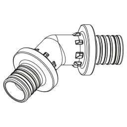 REHAU REHAU Winkel RAUTITAN PX 20 - 20, 45 Grad – 11600521001
