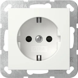 GIRA SCHUKO Steckdose Kinderschutz System 55 reinweiß matt – 445327