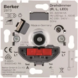 BERKER Drehdimmer NV mit Softrastung Hauselektr onik – 2873