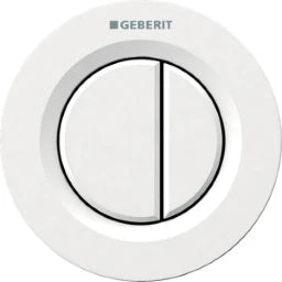 GEBERIT GE Fernbetaetigung Typ01 UP 2-Mengen weiss, round – 116.042.11.1
