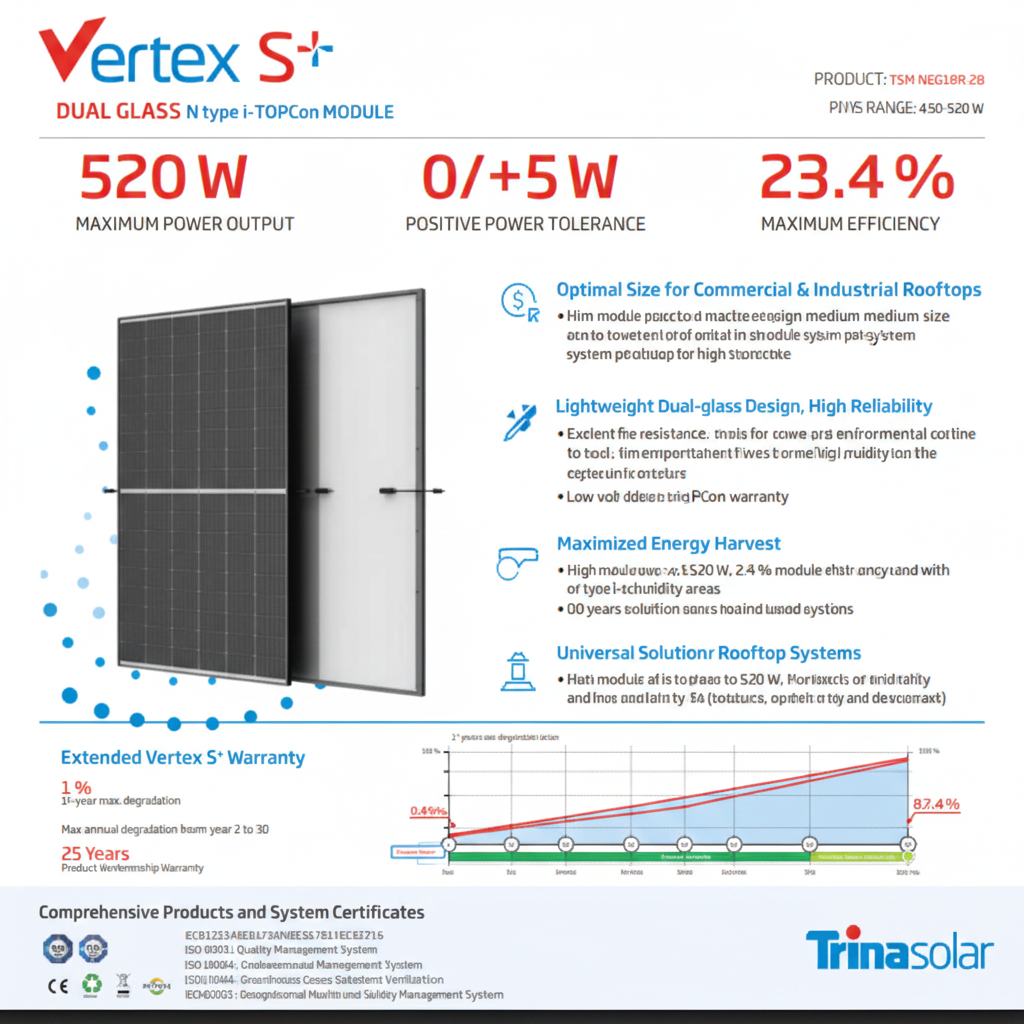 Trina Solar Vertex S+ 520W - Hero