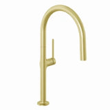 KLUDI KLUDI-REEF Spültisch-Einhandmischer herausz. Geschirrbrause Brushed Gold  – 50851N075