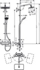 HANSGROHE HG Croma E 280 1jet HP TH DAP chrom   – 27630000