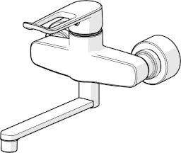 HANSA Hansa HANSACLINICA EHM WT-Batterie Bügelhebel, lang Ausld. 277 mm, chrom  – 0153 6286