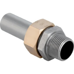 GEBERIT GE Mapress ES Uebergangsverschraubung mit UeWM aus Messing d28mm x R1 u EE  – 35407