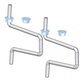 Novotegra Dachhaken-Set M10 177/149 V2A m. Mutter - 03-001153