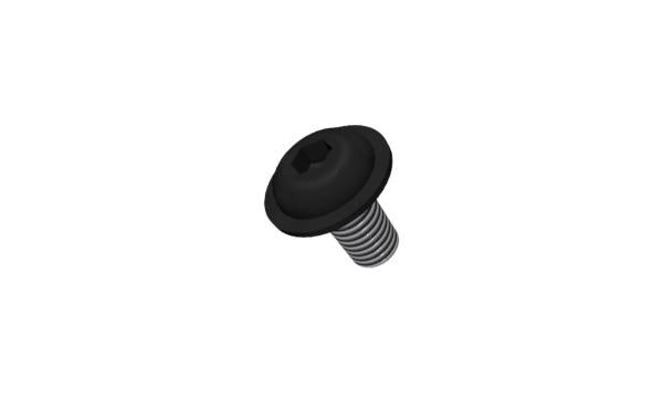 Arres Schraube M8x16 schwarz verzinkt ISO 7380-2