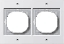 GIRA Rahmen 2fach TX44 (Unterputz IP44) reinweiß glänzend   – 021266