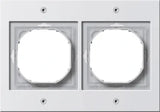 GIRA Rahmen 2fach TX44 (Unterputz IP44) reinweiß glänzend   – 021266