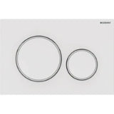 GEBERIT GE Betaetigungsplatte Sigma20 2-Mengen Kunststoff, weiss, round   – 115.882.11.1