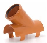 AIRFIT Klebe-Clips-Abzweig 45° aus PVC-U DN 110x90   – 451190KA