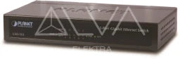 PLANET Gigabit Desktop Switch mit Metallgehäuse 5-P.10/100/1000 Gbit Eth.Switch,Ext.Pow.   – GSD-503