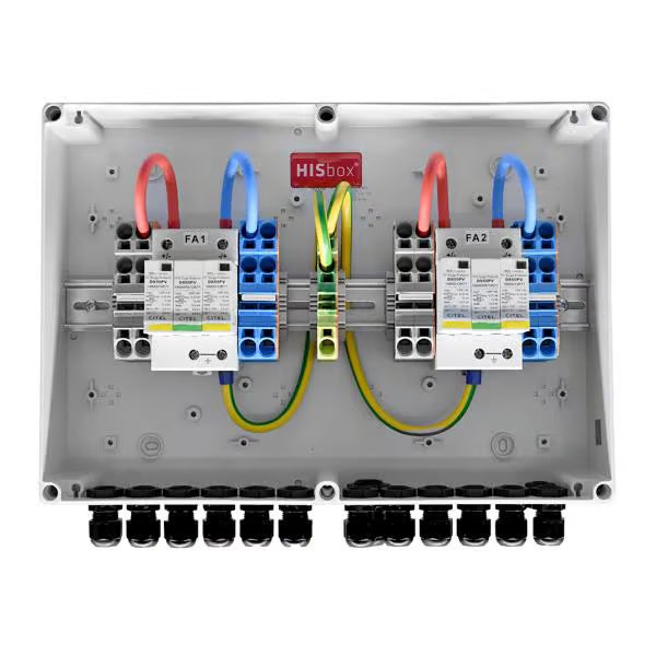 HISbox DC Combiner 1000V, 2 MPPT, IN2/OUT1-2 - 04000476
