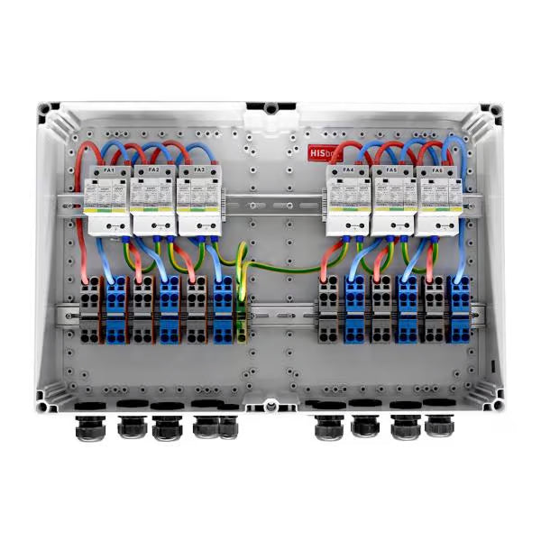 HISbox DC Combiner 1000V, 6 MPPT, IN2/OUT2 - 04000483