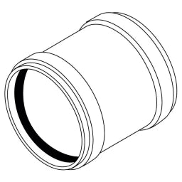 REHAU RAUPIANO PLUS Überschiebmuffe DN 90  – 11233541001