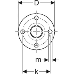 GEBERIT GE Mapress C-Stahl Flansch PN10/16 Einschubende d76,1mm verzinkt   – 23789