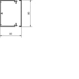 HAGER LF-Kanal halogenfrei LFH 60x90mm vweiß  – LFH6009009016