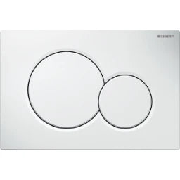 GEBERIT GE Betaetigungsplatte Sigma01 2-Mengen weiss, round   – 115.770.11.5