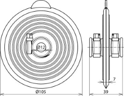 DEHN Dichtmanschette mit Druckwasserprüfung bis 1 bar für Rd 10mm   – 478598