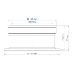 POLOPLAST PO Schalungshilfe für Deckendose POLO-KWL DN 125, DN 50/90   – 01713
