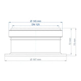POLOPLAST PO Schalungshilfe für Deckendose POLO-KWL DN 125, DN 50/90   – 01713