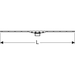 GEBERIT GE Duschrinne CleanLine80, 30-90cm Schwarz Chrom gebürstet 154440   – 154.440.QC.1