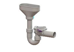 KESSEL KESSEL-Rückstauverschluss Staufix Siphon, DN 50, Einlauftrichter, Typ 5  – 73053
