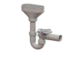 KESSEL KESSEL-Rückstauverschluss Staufix Siphon, DN 50, Einlauftrichter, Typ 5  – 73053