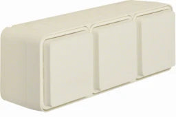 BERKER Steckd. SCHUKO 3f. waager. m. Klappd. AP , Steckkl., W.1, pw. matt   – 47733512