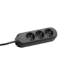 BACHMANN SMART Tischsteckdose 3-fach schwarz 3,0m Zuleitung  – 388.171