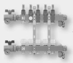 VOGEL&NOOT FLOORTEC Edelstahlverteiler Topline für 9 HK   – F7MSST094DDCC70