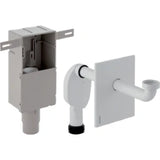 GEBERIT GE UP Siphon fuer Waschbecken Abgang horizontal, Abdeckplatte, weiss   – 151.120.11.1