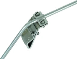 DEHN Dachrinnenklemme Al f. Wulst 13-25mm m. Zweischrauben-Überleger f. Rd 7-10mm   – 338001